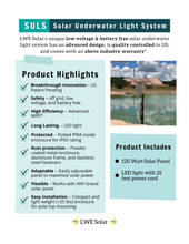 Load image into Gallery viewer, Full SULS Solar Underwater Light System (All Parts Included)