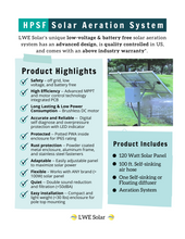 Load image into Gallery viewer, Full HPSF Solar Aeration System (All Parts Included)