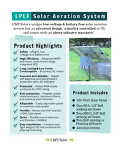 Load image into Gallery viewer, Full LPLF Solar Aeriation System (All Parts Included)