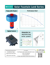 Load image into Gallery viewer, Full MH300 Solar Fountain - Land Series System (All Parts Included)
