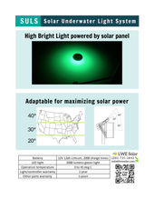 Load image into Gallery viewer, Full SULS Solar Underwater Light System (All Parts Included)
